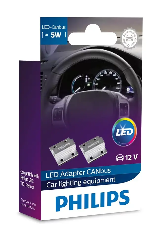 LED Adapter CANbus 5W 12V 2 St. Philips LED Adapter CANbus 5W 12V 2 St. Philips