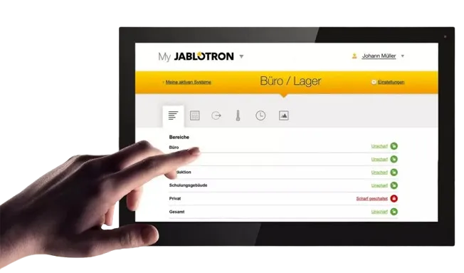 JABLOTRON JA-Touch 10 Zoll WiFi Monitor
