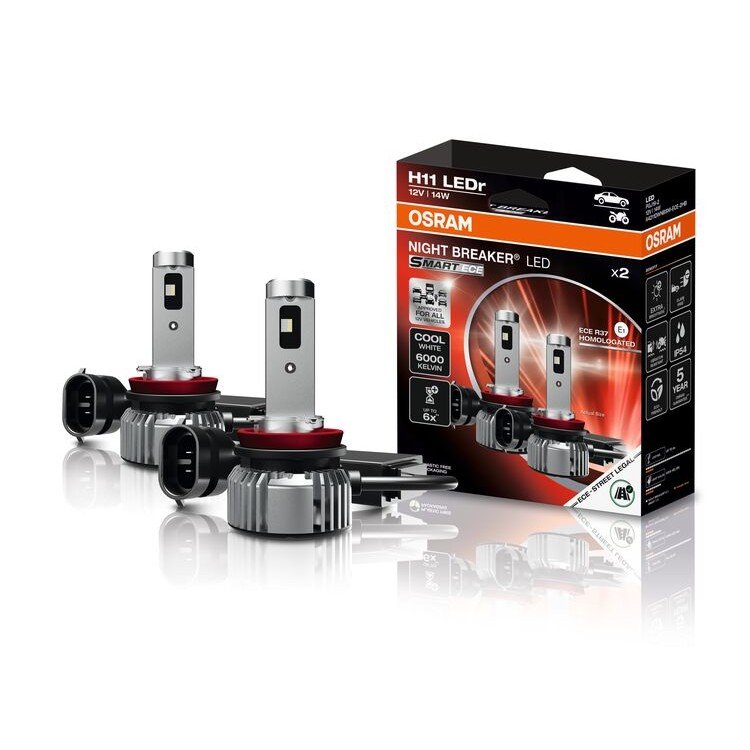 H11 NIGHT BREAKER LED SMART ECE StVZO-Konforme LED 2St. OSRAM H11 NIGHT BREAKER LED SMART ECE StVZO-Konforme LED 2St. OSRAM