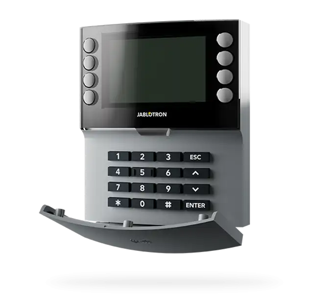 JABLOTRON JA-155E-GR Kabellose Viersegment-Tastatur mit Display und RFID-Leser - grau JABLOTRON JA-155E-GR Kabellose Viersegment-Tastatur mit Display und RFID-Leser - grau