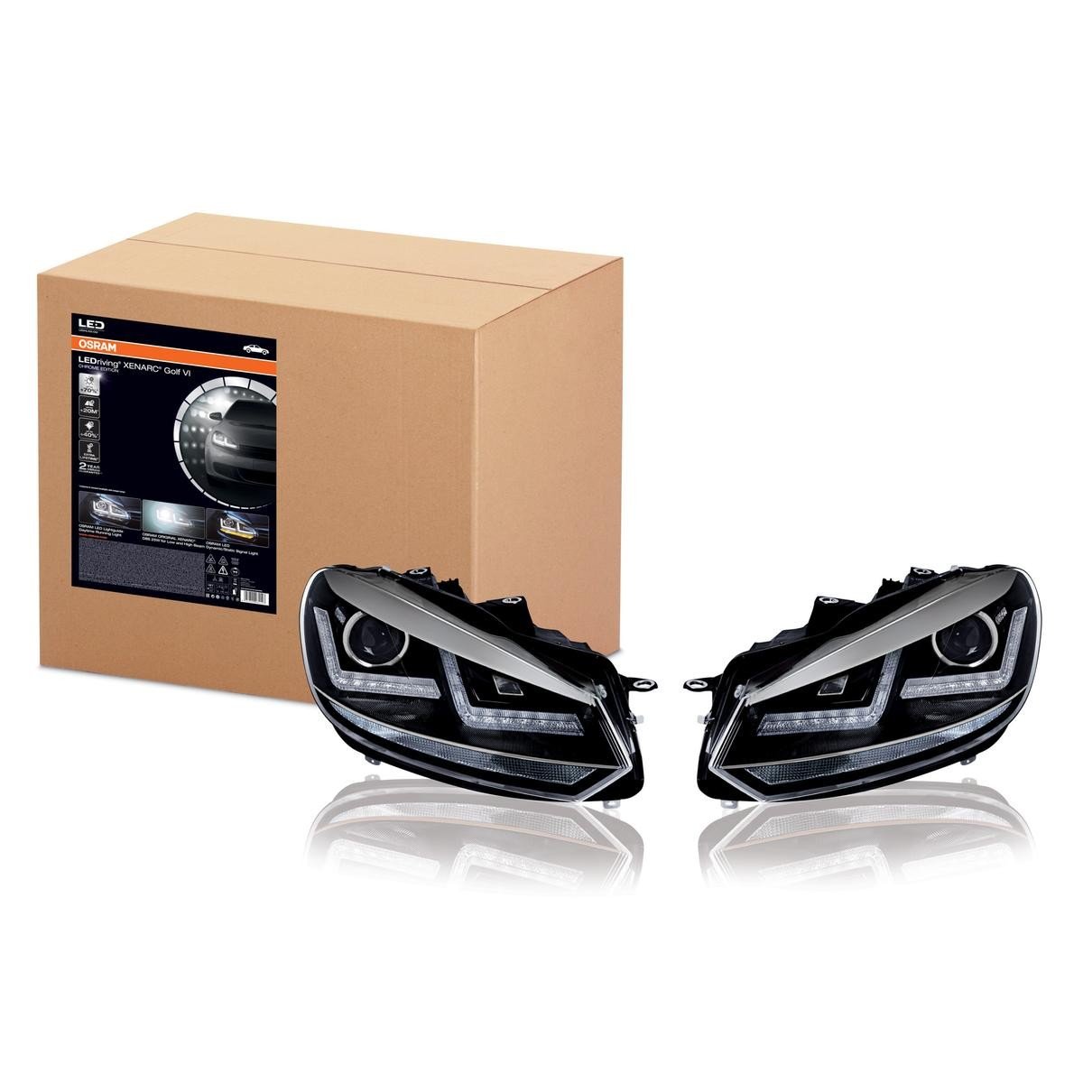 Scheinwerfer LEDriving Xenarc CHROME f?r Golf VI LED-Tagfahrlicht und D8S Xenon 2 St. OSRAM