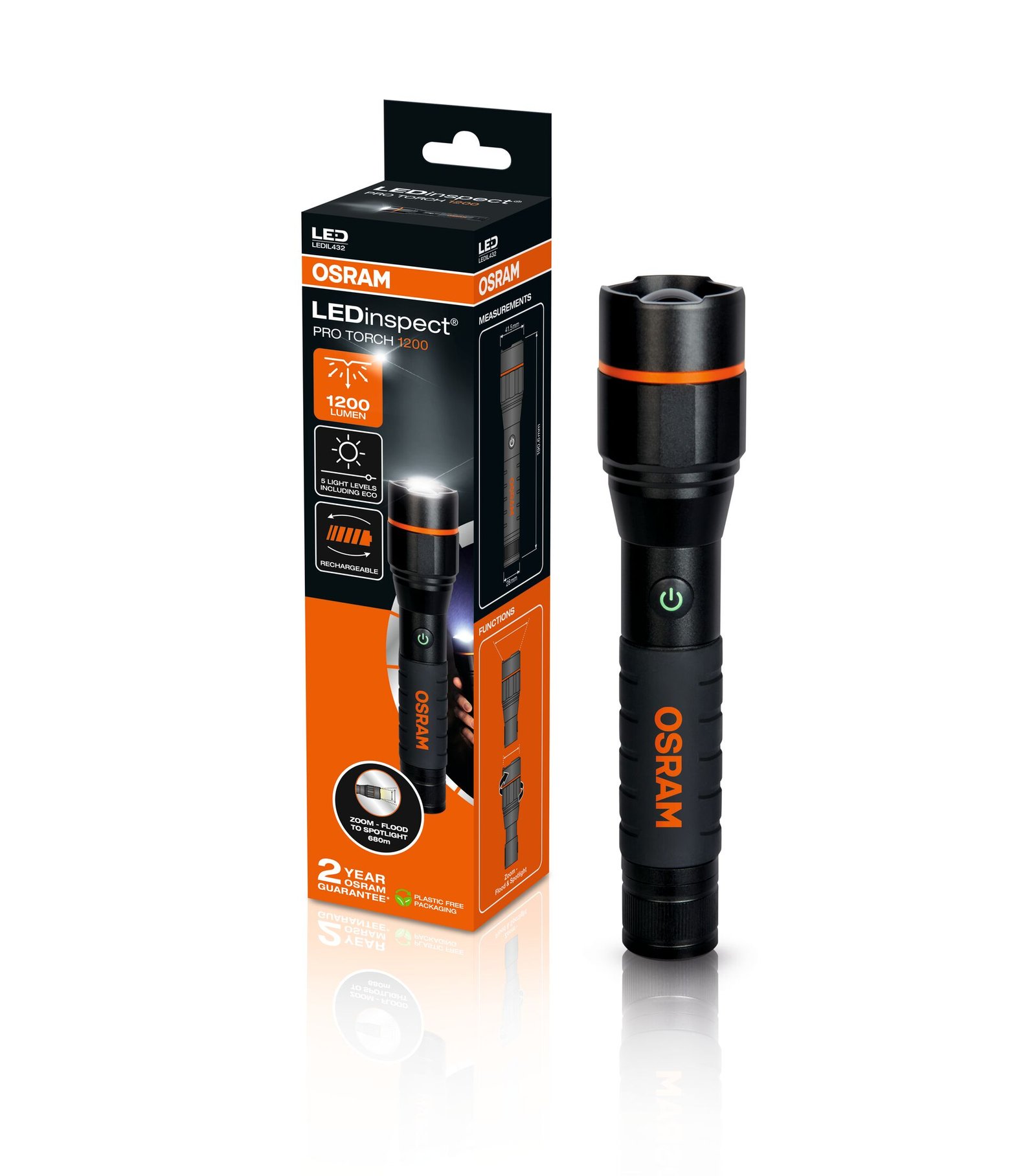 LEDinspect PRO TORCH 1200 1st. OSRAM