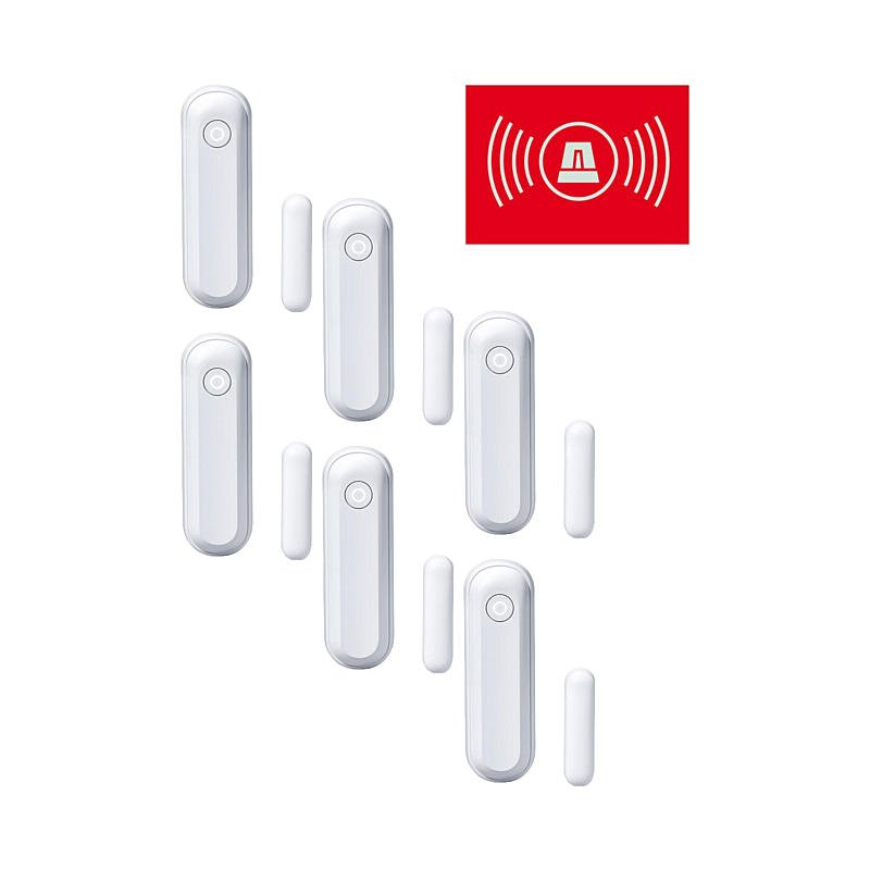 Lupusec - Fenster-Türkontakt V2 weiss 6er Set Lupusec - Fenster-Türkontakt V2 weiss 6er Set