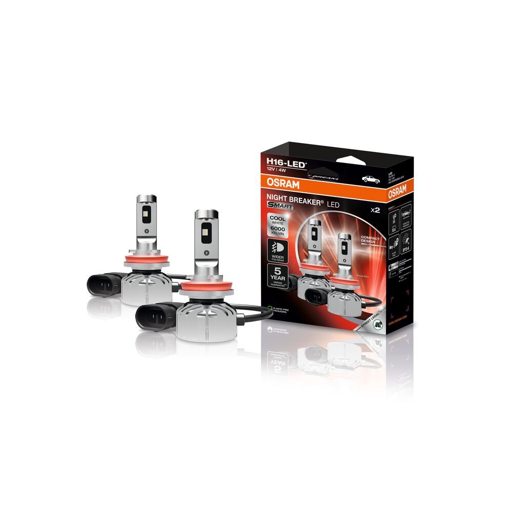 H16 NIGHT BREAKER LED SMART StVZO-Konforme LED 2St. OSRAM H16 NIGHT BREAKER LED SMART StVZO-Konforme LED 2St. OSRAM