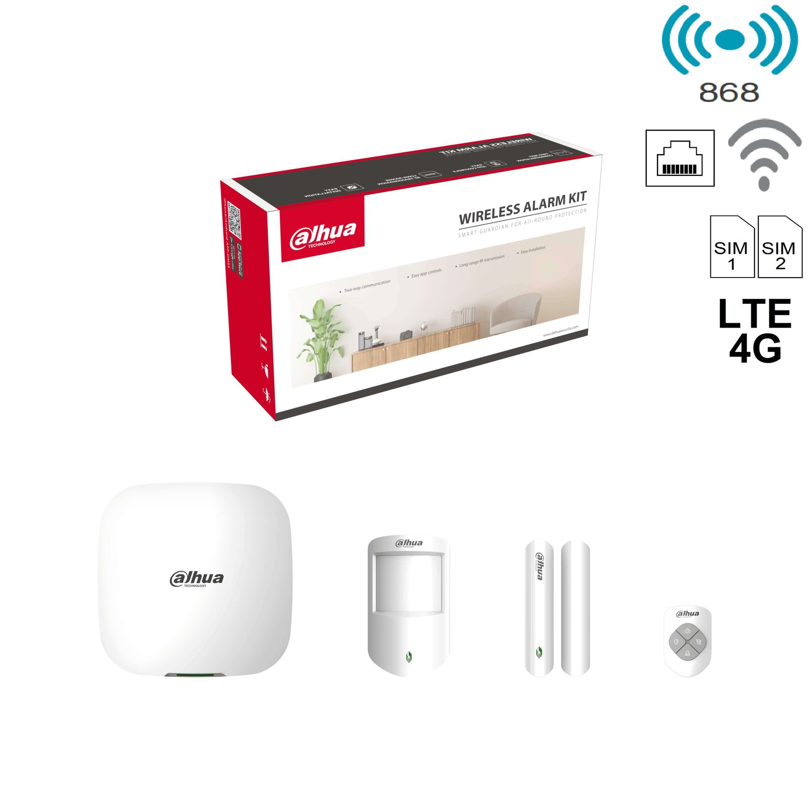 Dahua - ART-ARC3000H-03-FW2(868) - Alarm - Kit Dahua - ART-ARC3000H-03-FW2(868) - Alarm - Kit