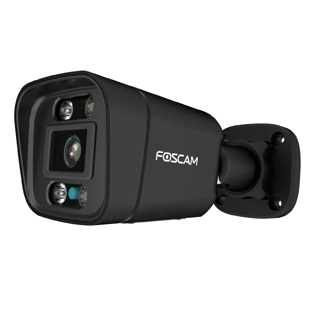 Foscam V8EP 8 MP POE-Überwachungskamera mit integriertem Scheinwerfer und einer Alarmsirene (schwarz)
